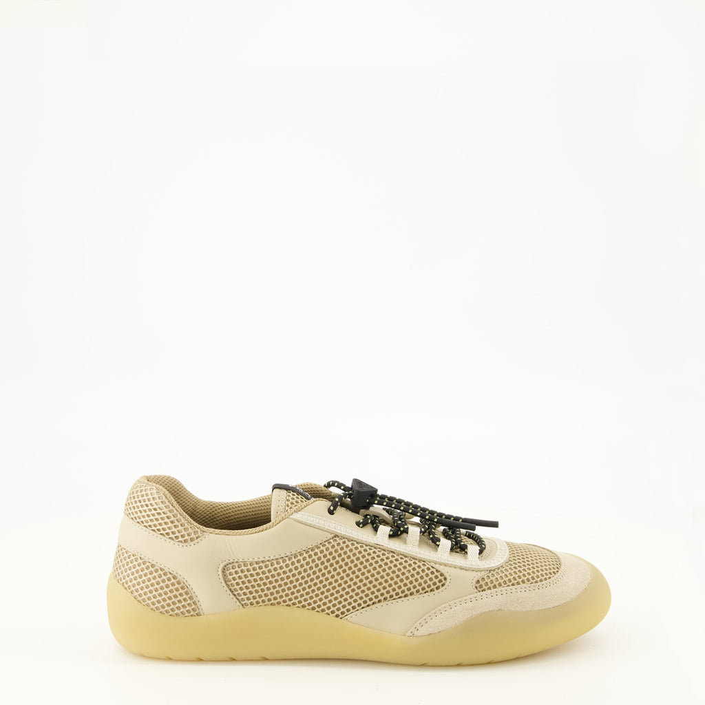 Sneakers beige in mesh