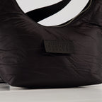 black hobo bag, MM6 bag, nylon handbag, designer accessories, Spring-Summer collection