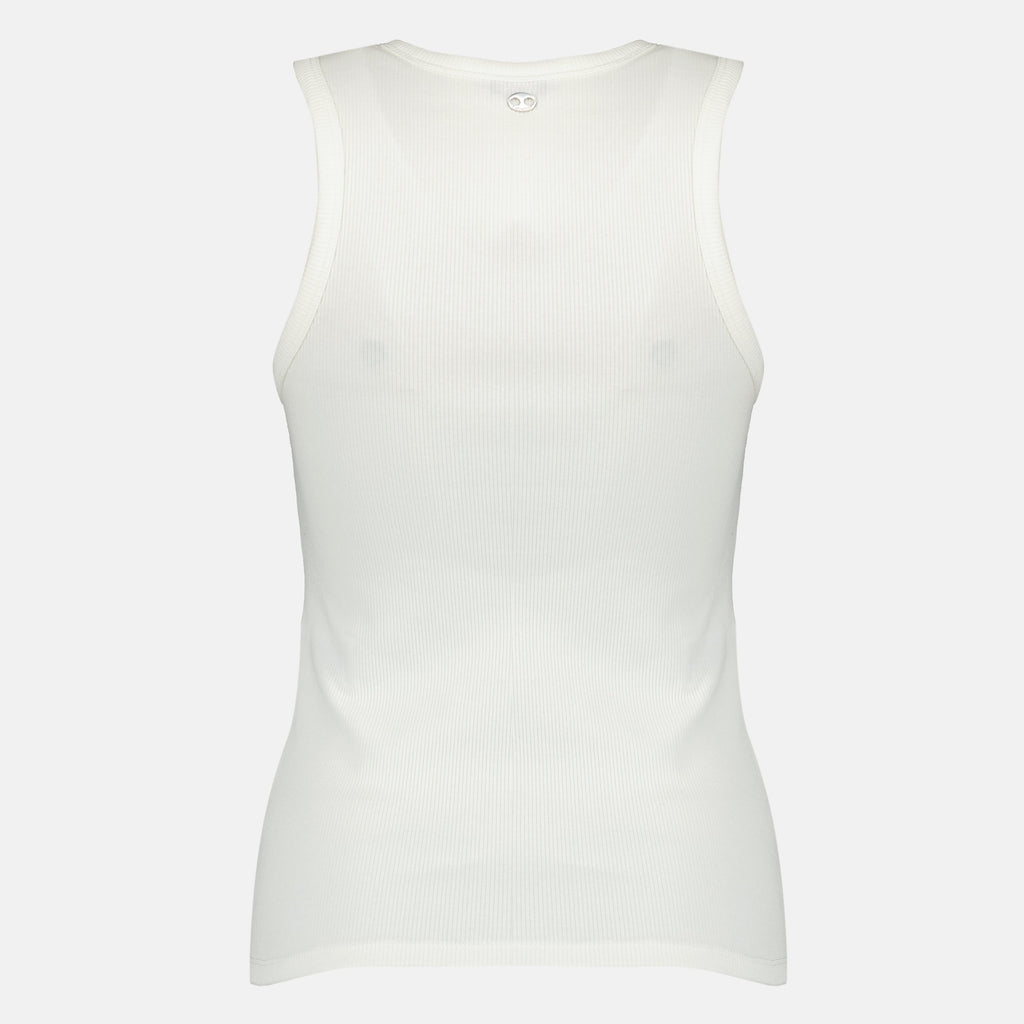 Weißes Baumwoll-Top