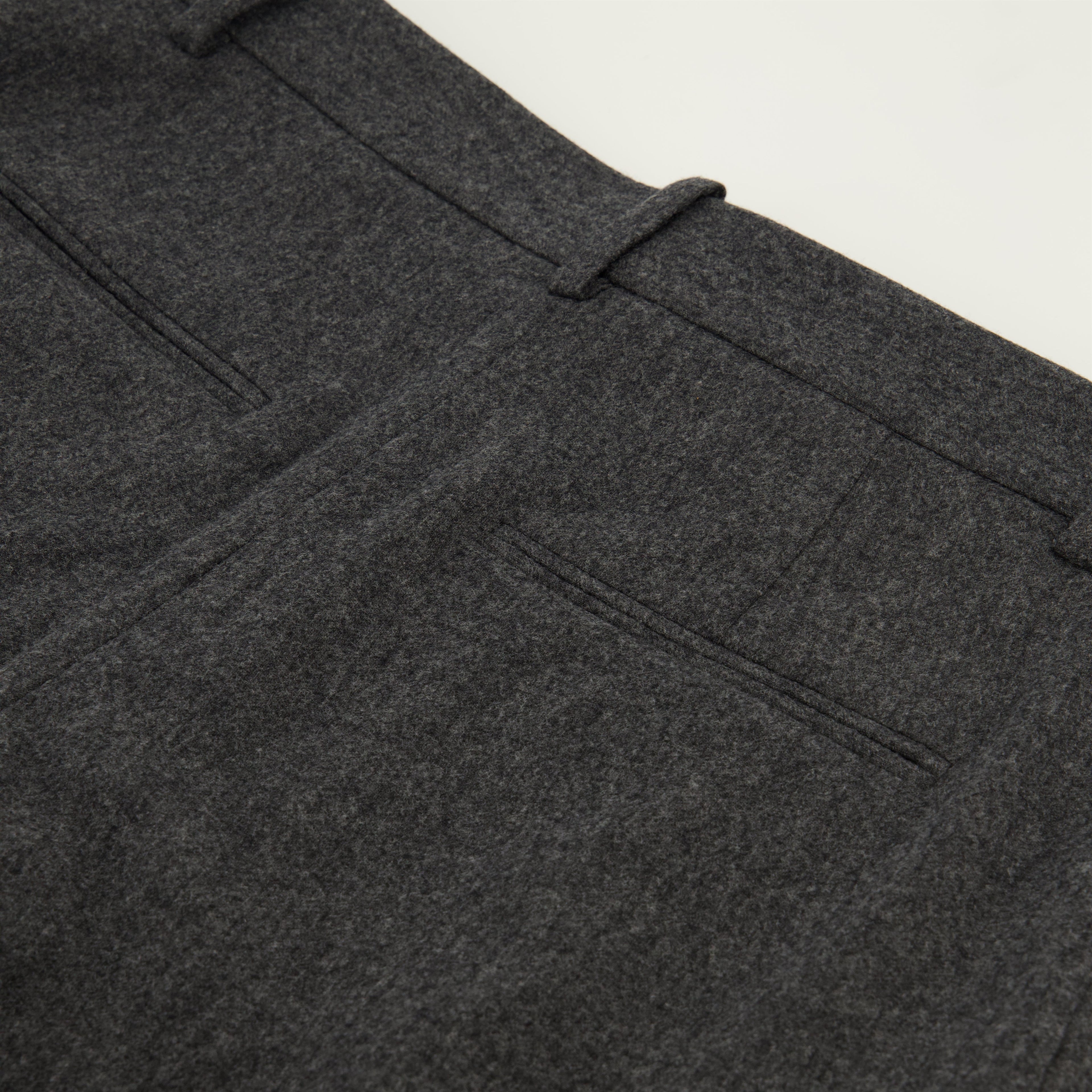 Khaite pants, grey wool pants, wide cut pants, high waist trousers, women's autumn fashion