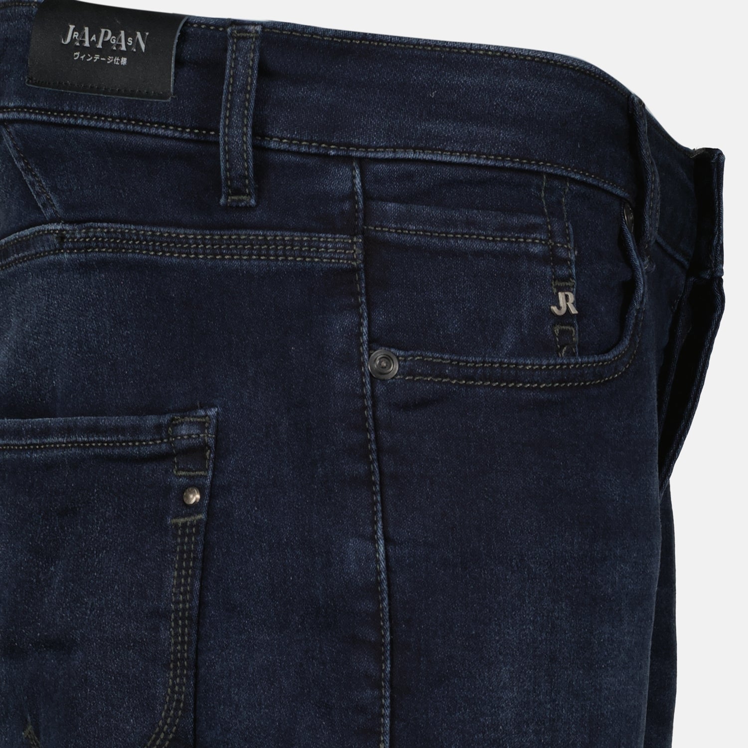 Osaka raw jeans, denim straight cut, Japan Rag, deep blue jeans, five-pocket denim