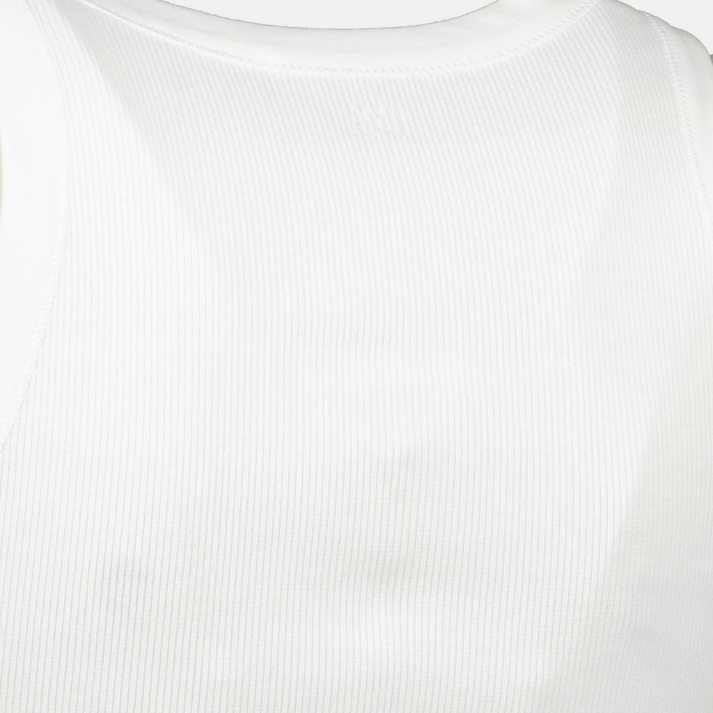 女性用アミ・パリスのアミ・ド・クール白タンクトップの画像 - シーズン春夏2026 - 詳細ビュー2