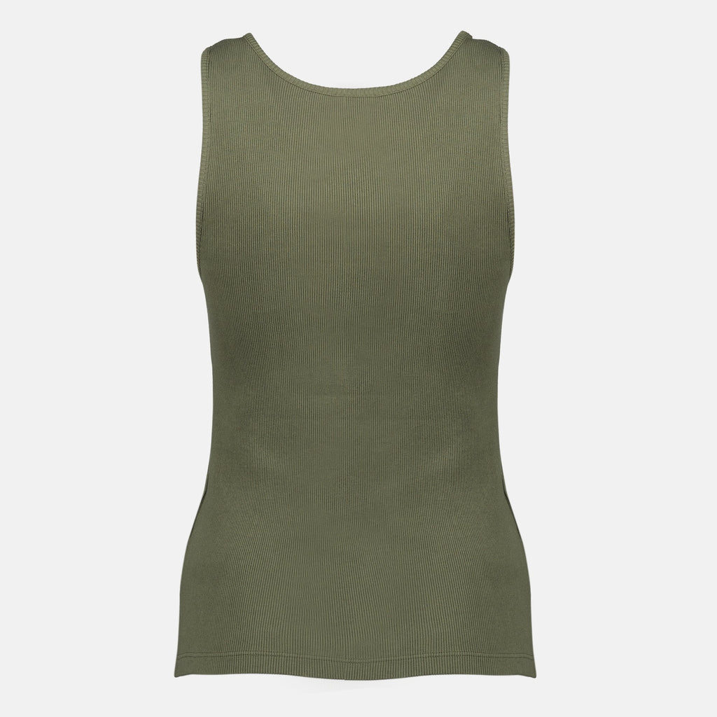 Bilde av Débardeur Cassandre Kaki fra Saint Laurent for kvinner - Sesong Vår-Sommer 2026 - Bakvisning