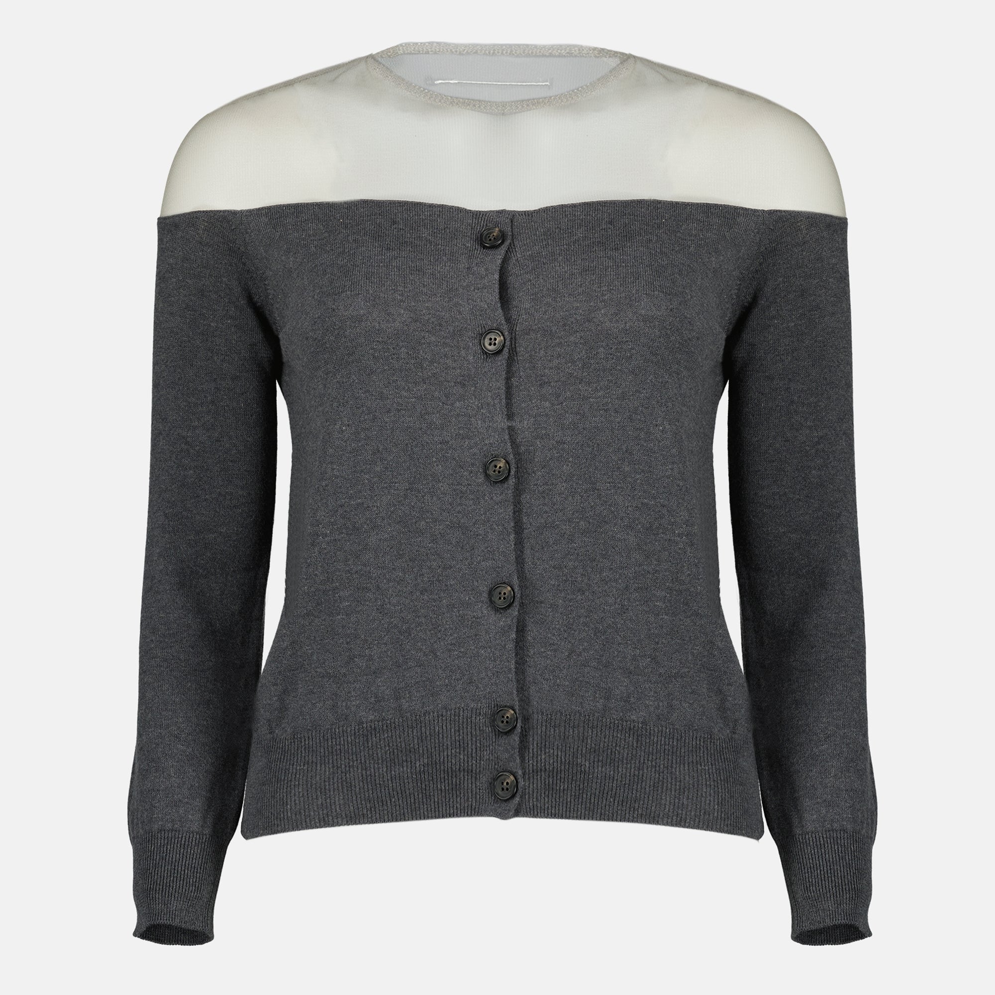 Cardigan Grigio Tricot