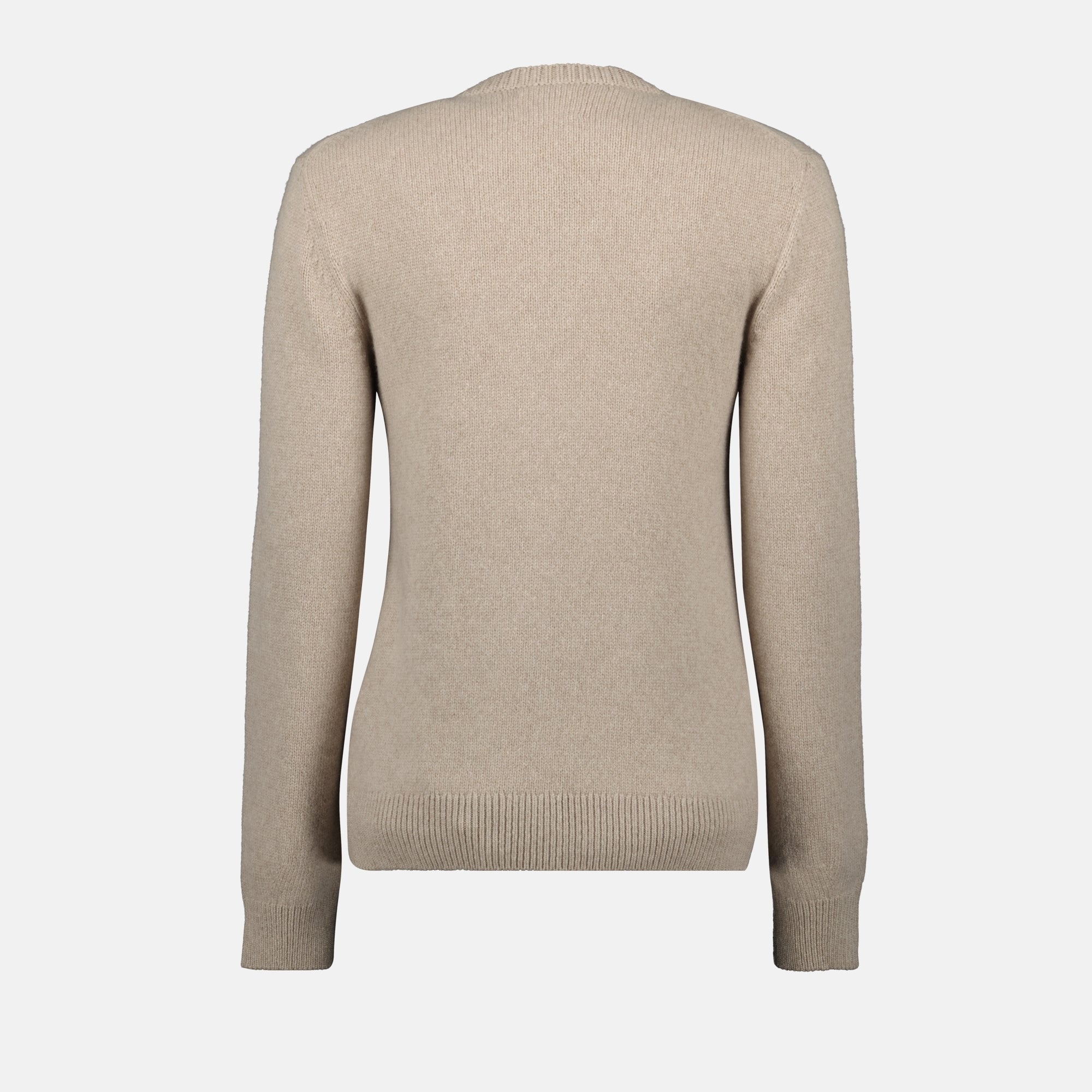 cashmere cardigan, Khaite, long sleeves, Spring-Summer 2025, beige cardigan