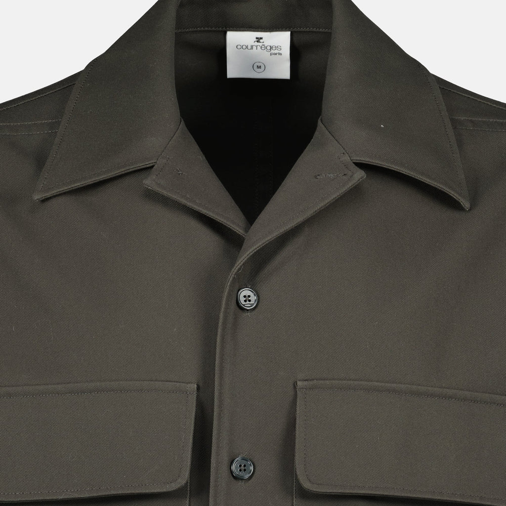 남성을 위한 Courrèges의 회색 스케이터 셔츠 이미지 - 시즌 2026 봄-여름 - 상세 보기 2