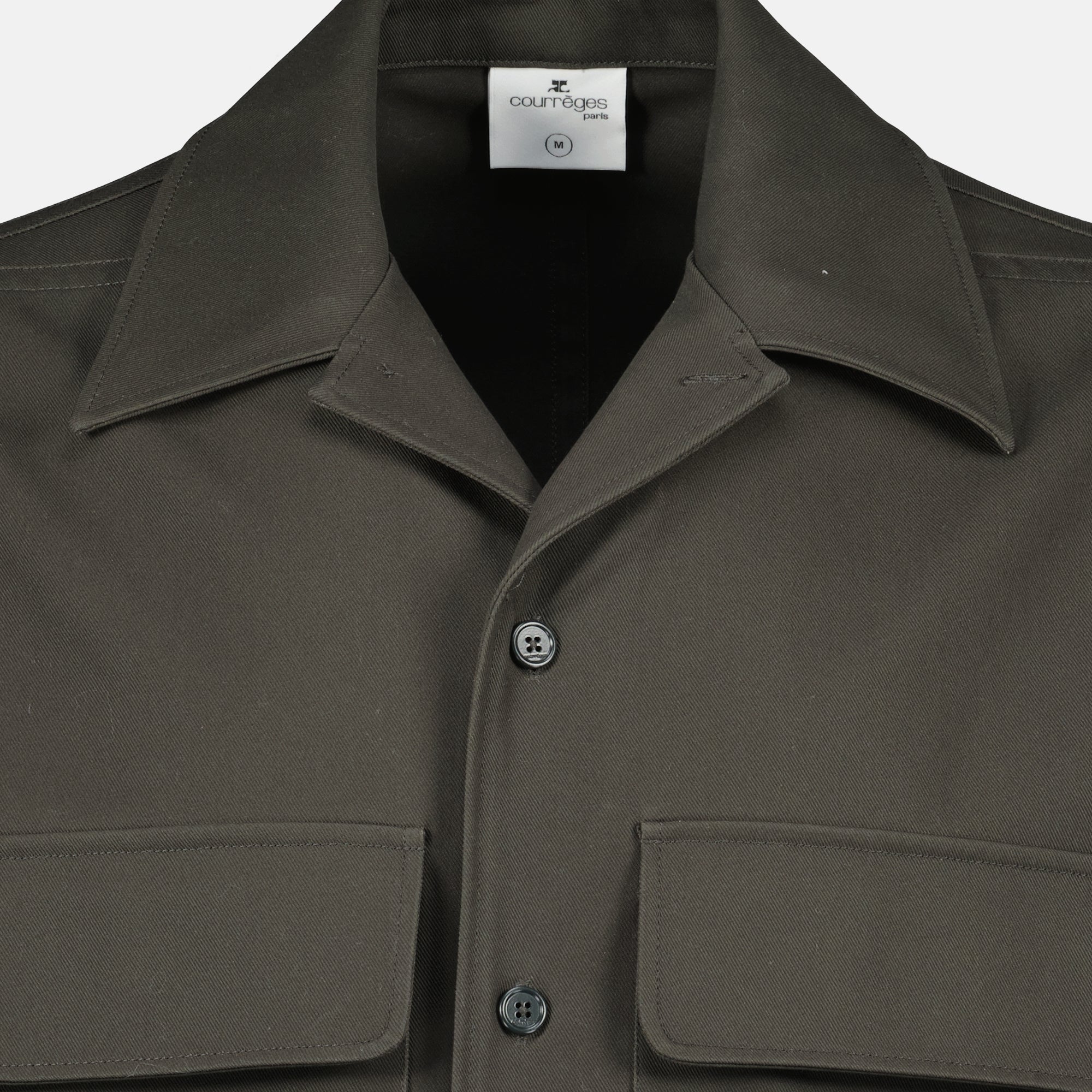 Image of Grey Skater Shirt by Courrèges for Men - Season Spring-Summer 2026 - Detail View 2