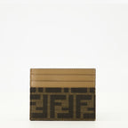 Image du porte-cartes Baguette marron de Fendi pour femmes - Saison Printemps-Été 2026 - Vue de Dos