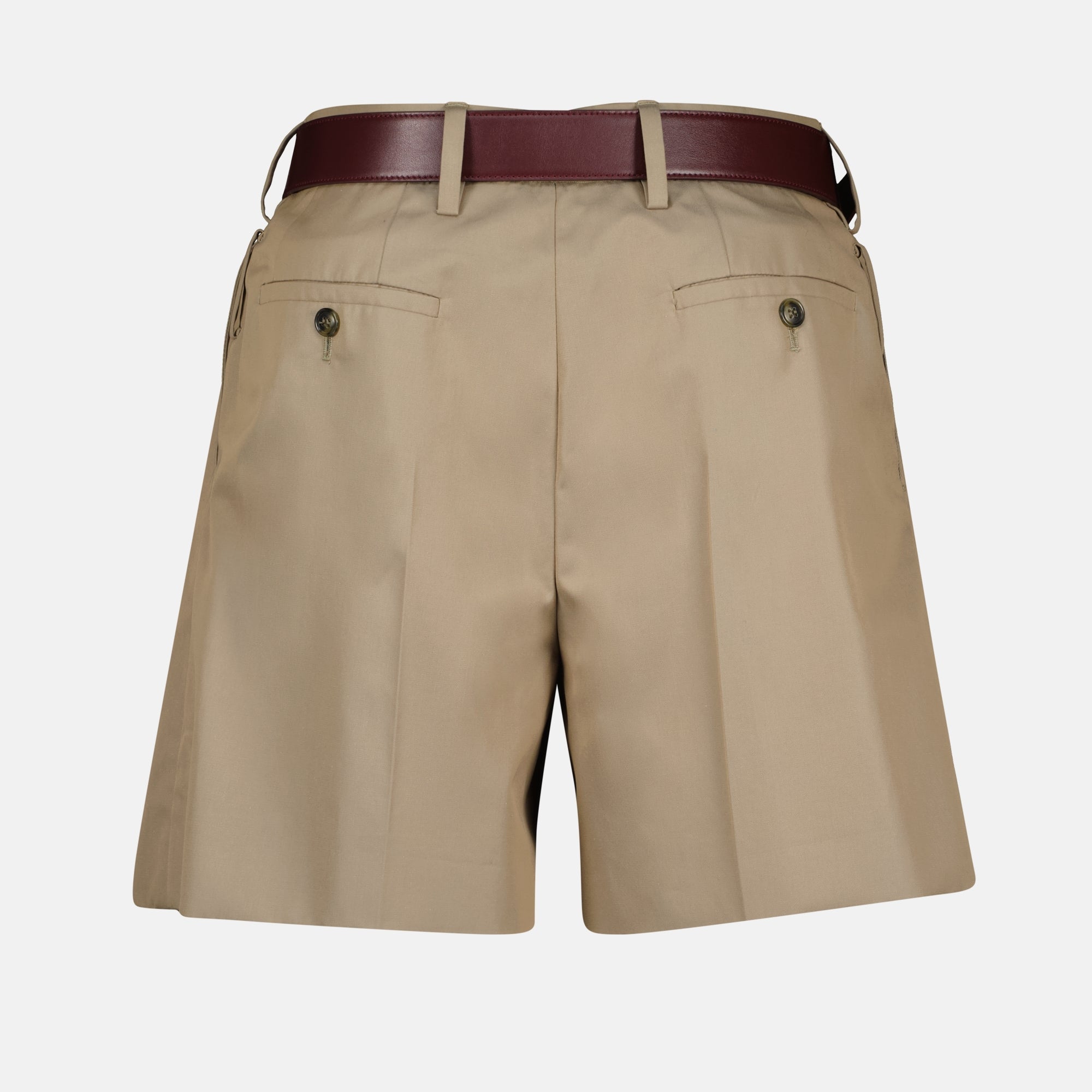 Prada, Chino Shorts, Beige Shorts, Autumn-Winter Collection, Luxury Ready-to-Wear