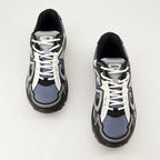 blue sneakers, grey sneakers, mesh design, gum sole sneakers, Fall-Winter 2024 footwear