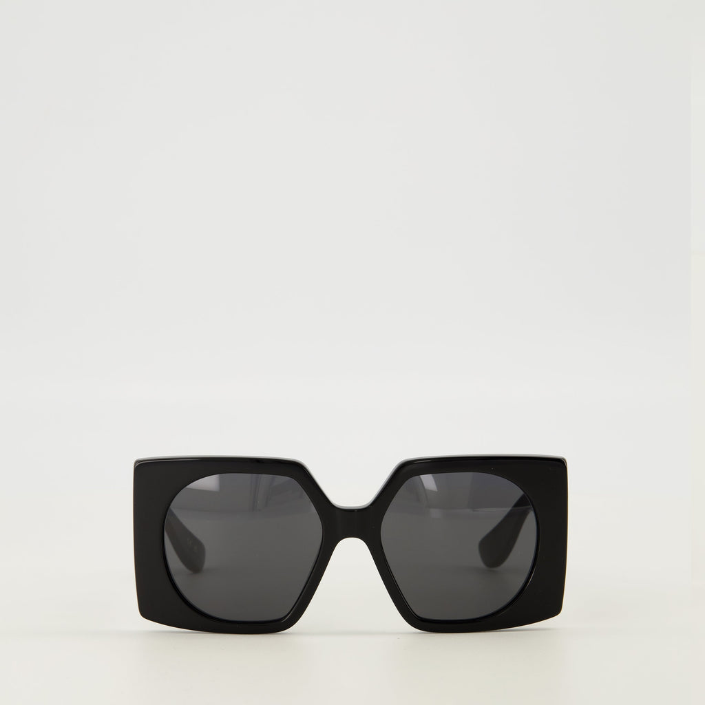 Rectangle Black Vlogo Sunglasses