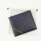 Burberry wallet, Check pattern wallet, leather wallet, men's accessories, calf leather wallet