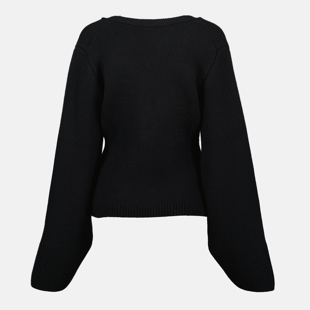 Khaite Cardigan, Black Cashmere Cardigan, V-Neck Cardigan, Autumn Winter Fashion, Womens Knitwear