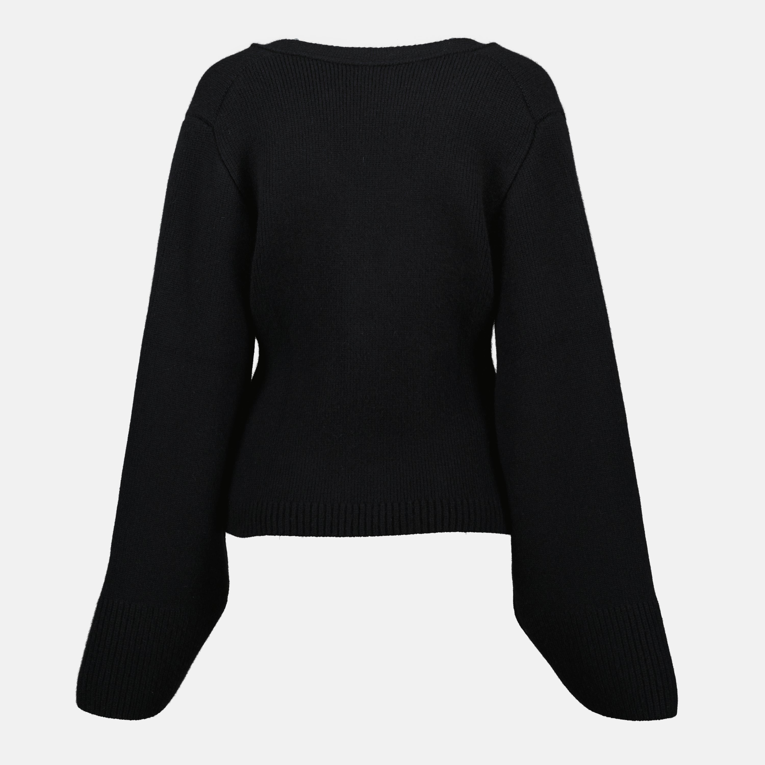 Khaite Cardigan, Black Cashmere Cardigan, V-Neck Cardigan, Autumn Winter Fashion, Womens Knitwear