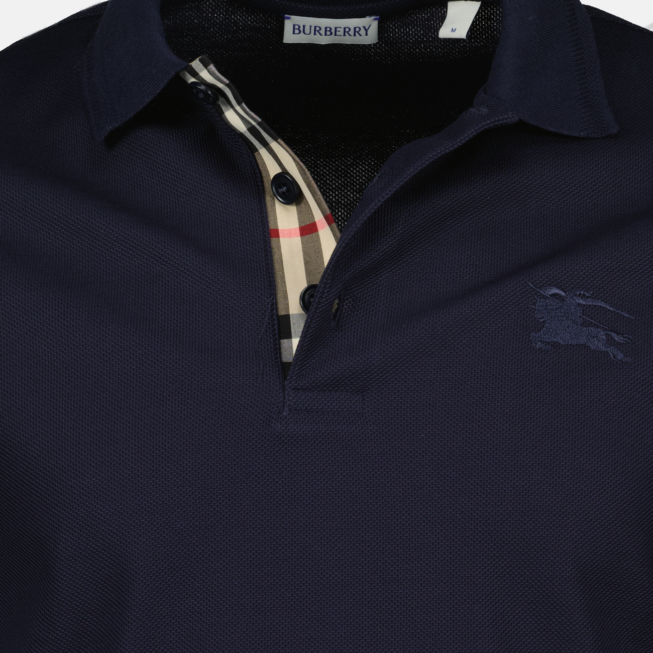 Burberry polo, blue polo shirt, classic polo, men's apparel, cotton shirt