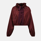 Image of Iconic Bordeaux Blouse by Patou for Women - Season Autumn-Winter 2025 - Front View