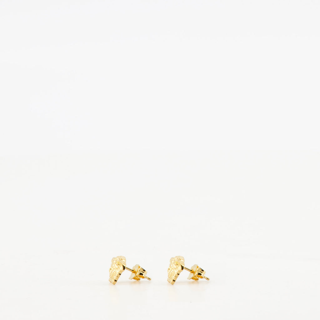 Medusa earrings, Versace earrings, gold earrings, hypoallergenic jewelry, designer accessories