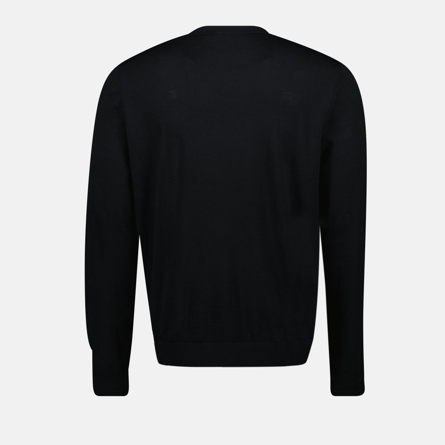 K-Valiam sweater, Diesel knitwear, slim fit wool sweater, spring-summer 2025, black designer sweater