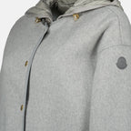 Moncler Reposse jacket, 3-in-1 down jacket, wool and cashmere jacket, black down jacket, detachable vest