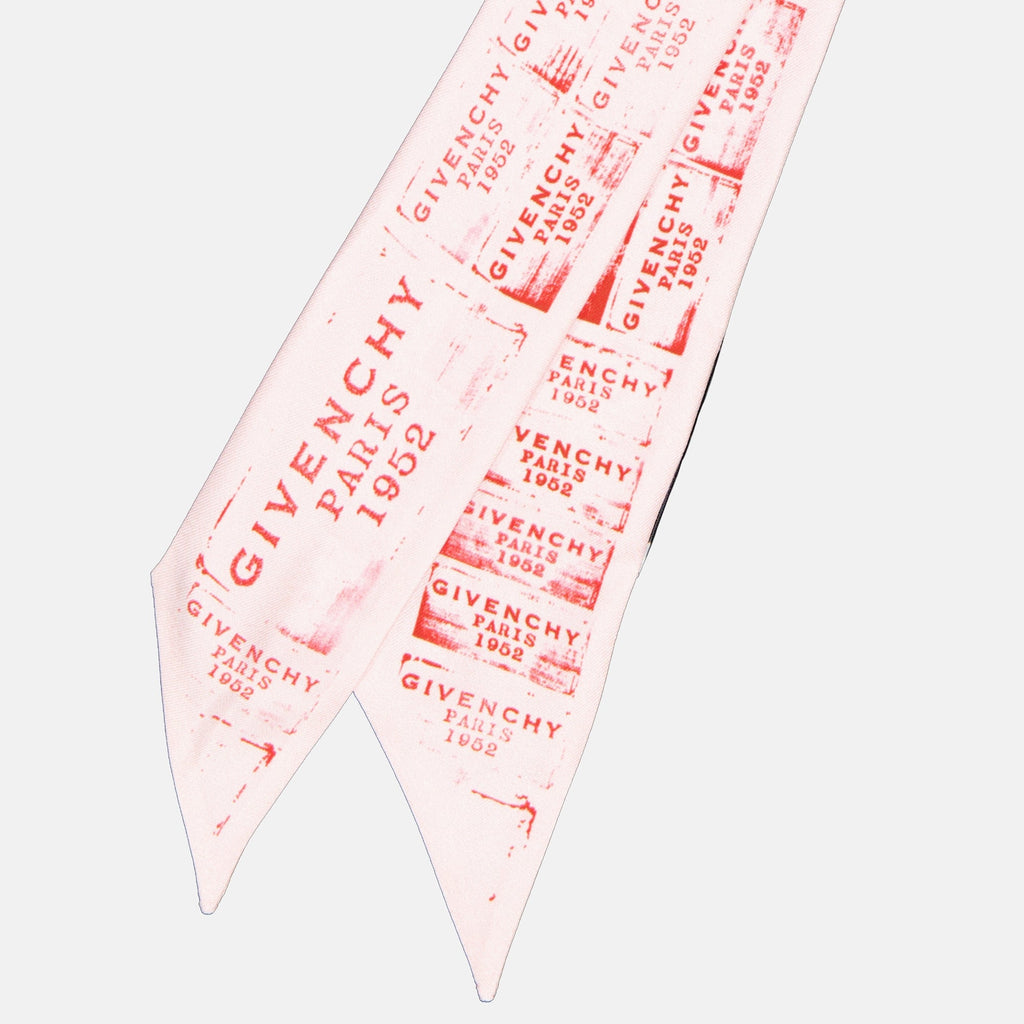 Givenchy headband, silk accessory, patchwork design, autumn winter collection, luxury headwear