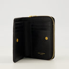 Image of Cassandre Black Wallet by Saint Laurent for Women - Season Spring-Summer 2026 - Detail View 1