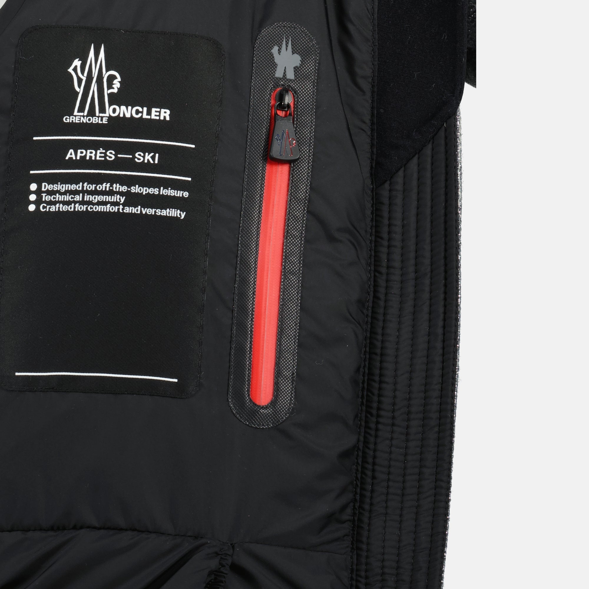 down jacket, Moncler Grenoble, metallic wool, water-resistant pockets, Autumn-Winter collection