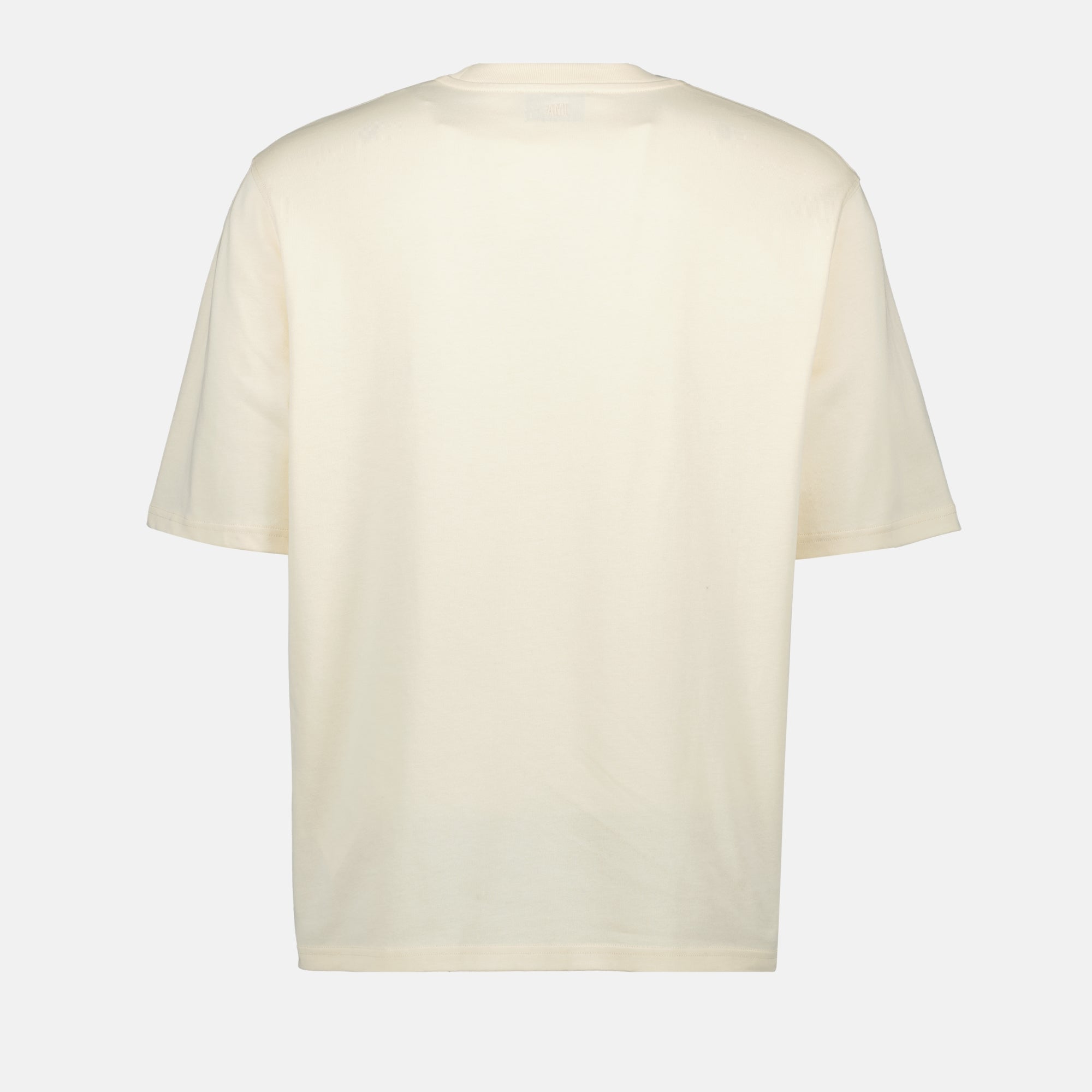 Ami de Paris T-shirt, beige patch t-shirt, oversized t-shirt, unisex fashion, contemporary casual wear