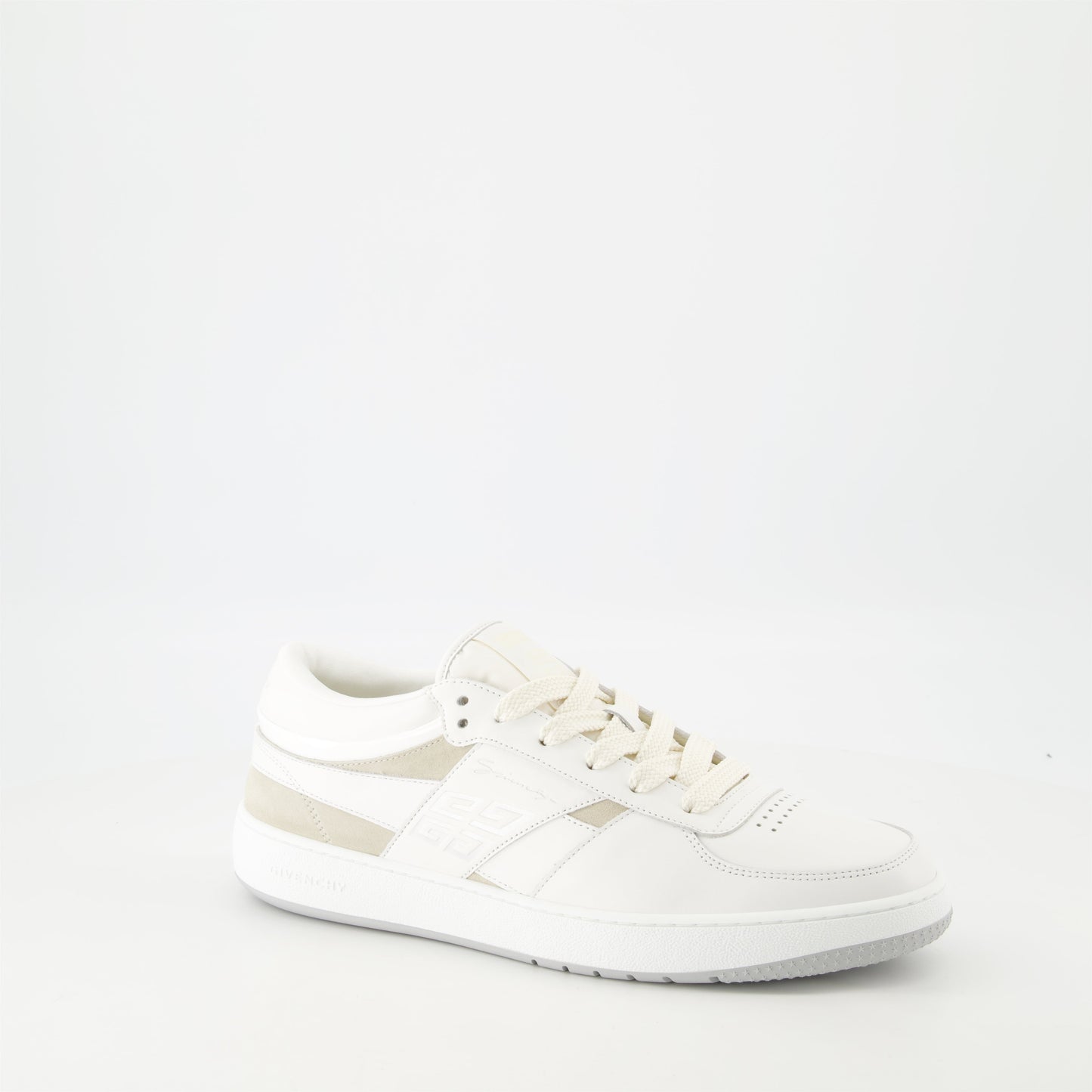 Givenchy G Move, Leather trainers, White and beige sneakers, Spring-Summer 2025, Modern footwear