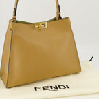 Way Medium veske i beige skinn