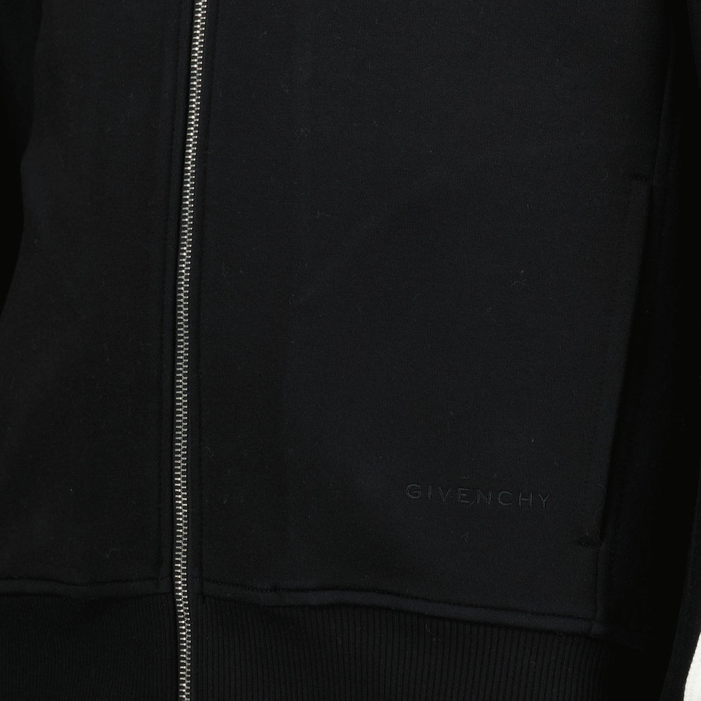 Givenchy jacket, jogging jacket, black jacket, cotton polyester jacket, men's outerwear