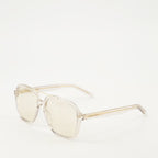 SL 545 sunglasses, Saint Laurent eyewear, white gold sunglasses, luxury sunglasses, high-end sunglasses