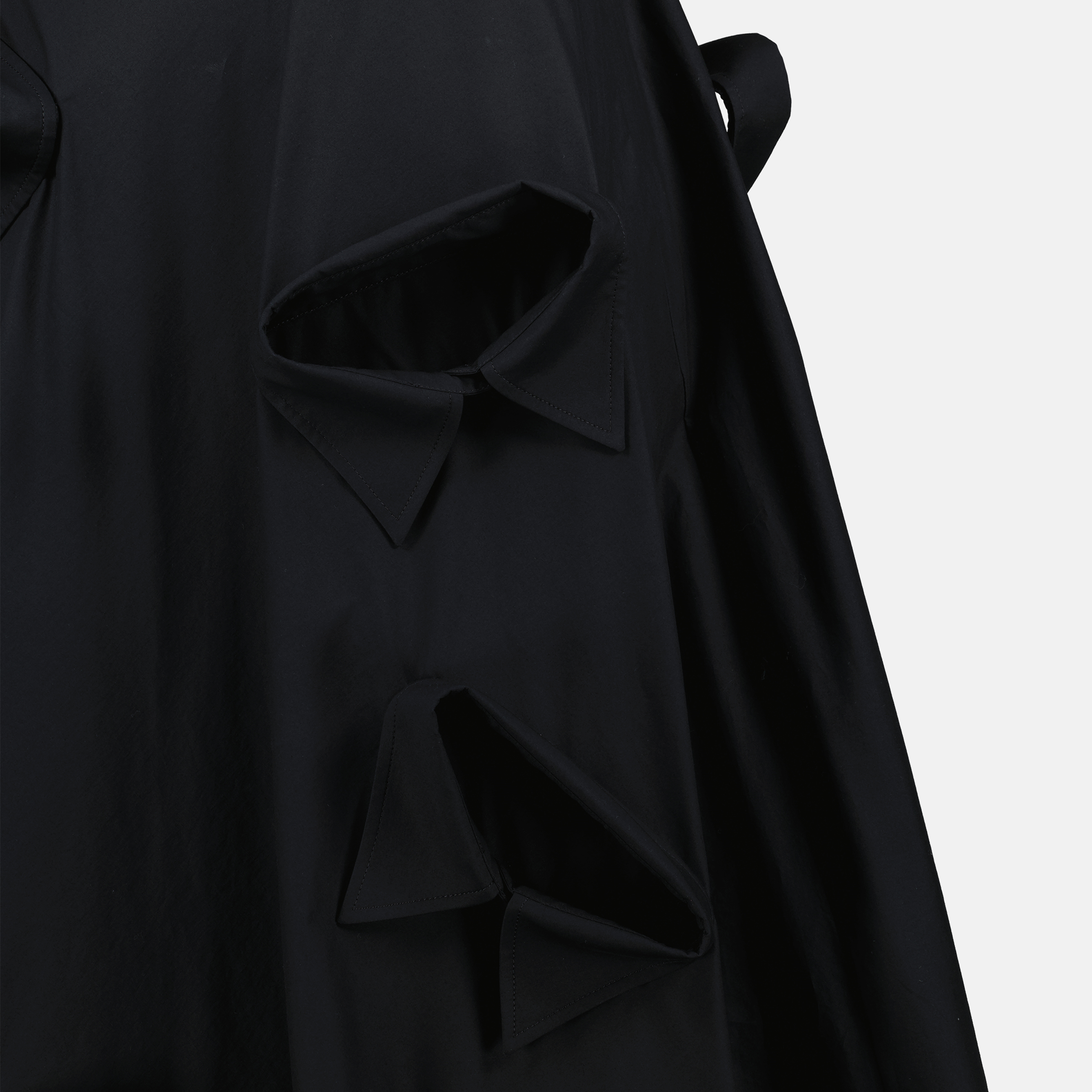 black cotton skirt, Moschino skirt, flared skirt, women's designer clothing, chic skirts