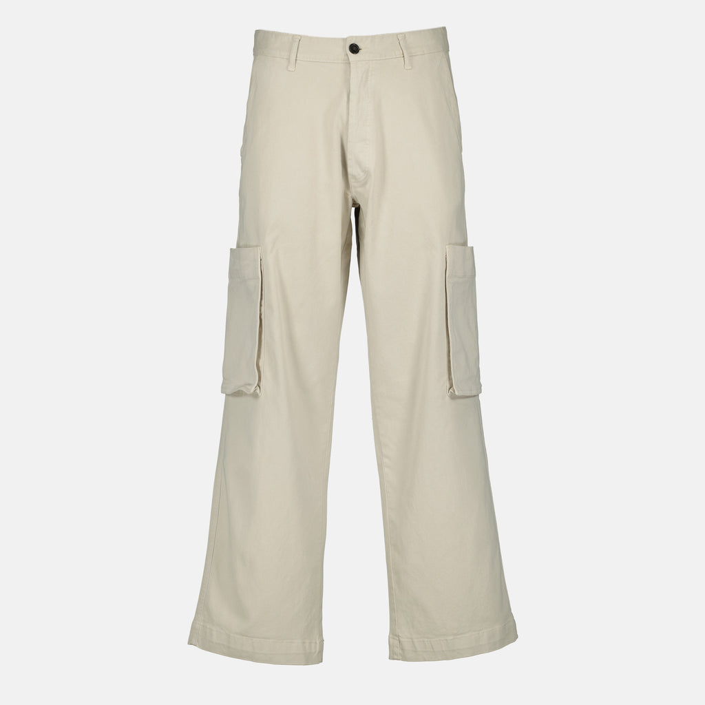 beige cargo pants, Officine Générale, Autumn-Winter collection, five-pocket pants, cotton pants