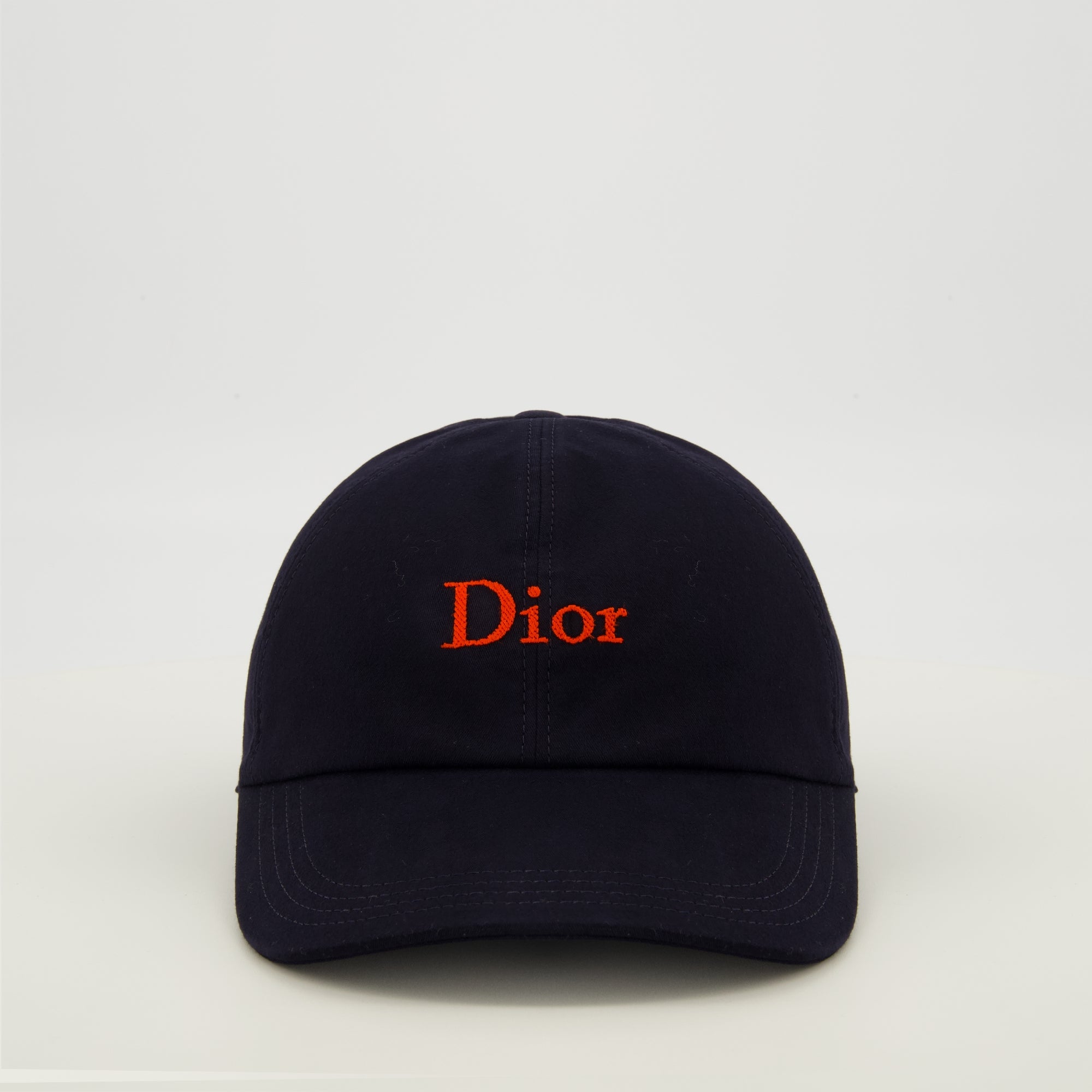 Brodert marineblå caps