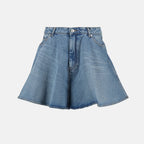 denim mini skirt, AMI Paris, blue denim skirt, five-pocket design, Spring-Summer collection