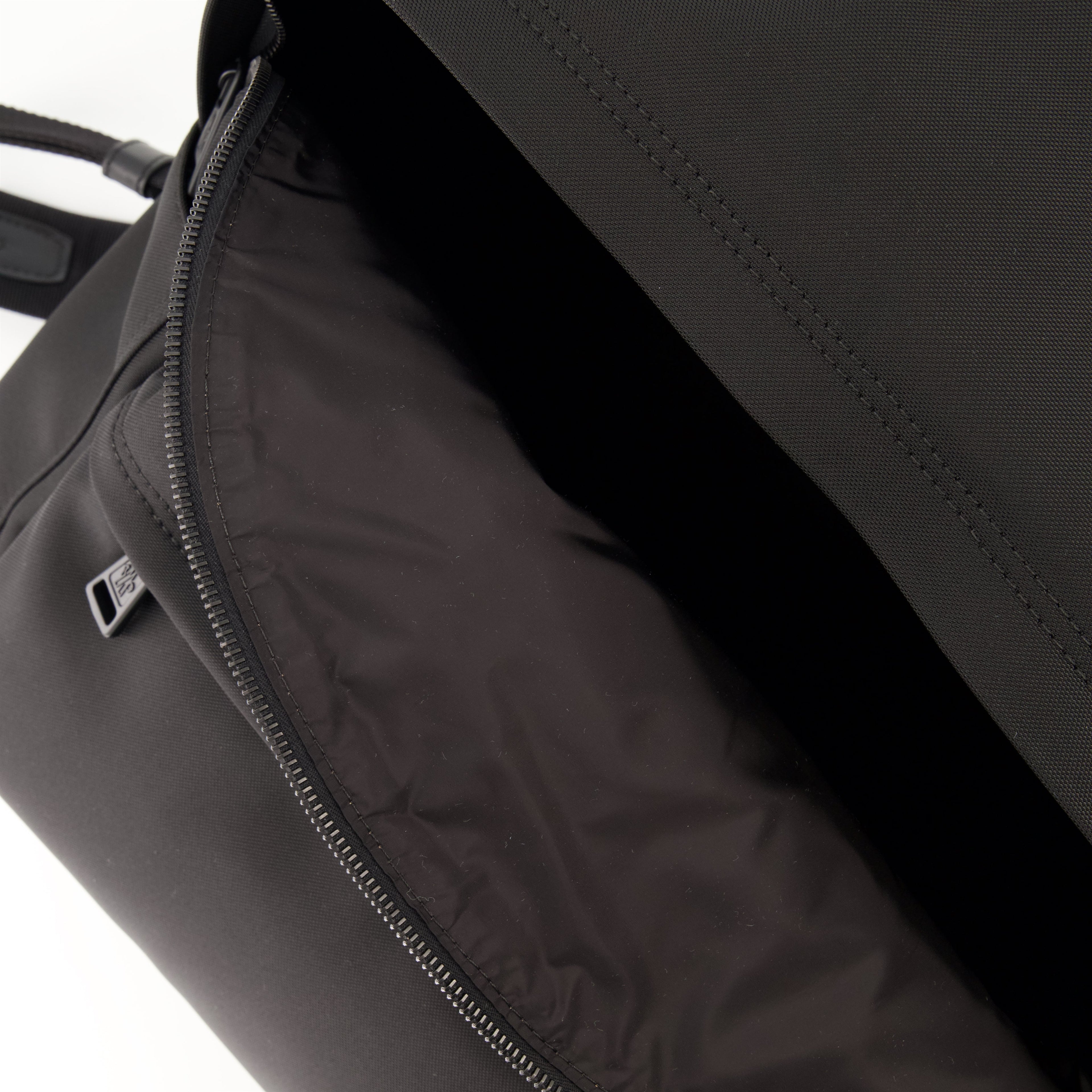 Moncler backpack, New Pierrick, waterproof nylon bag, black backpack, designer accessories