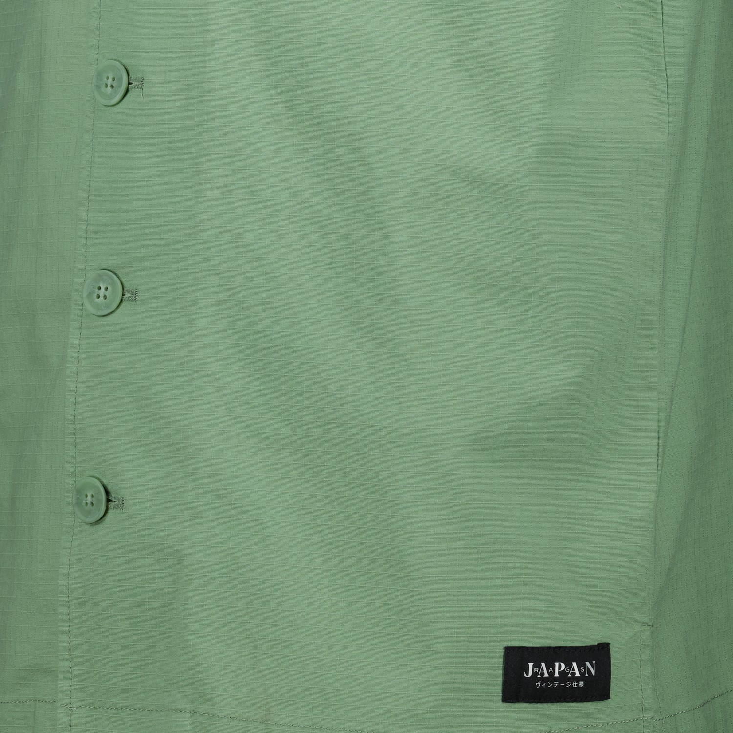 green shirt, cotton shirt, classic collar, short sleeves, Spring-Summer 2025