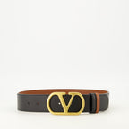 Image of Vlogo Reversible Belt by Valentino Garavani for Women - Season Autumn-Winter 2025 - Front View