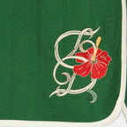 Pantalones cortos de algodón verde D-Hibiscus - Drôle de Monsieur