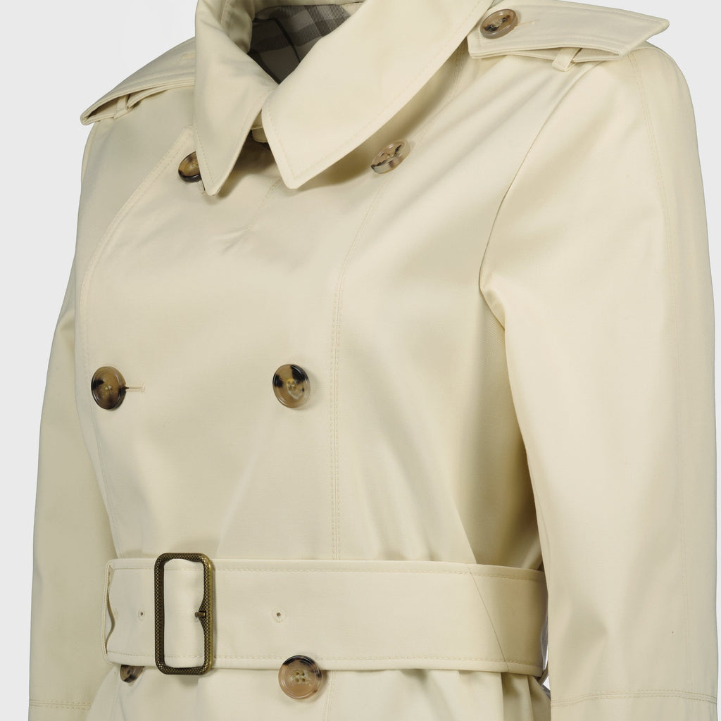 Abrigo Trench Corto Beige