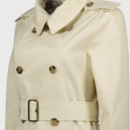 Abrigo Trench Corto Beige