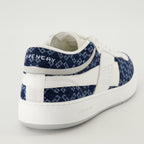 Bild der G-Move Blue Monogram Sneakers von Givenchy für Männer - Saison Frühling-Sommer 2025 - Rückansicht