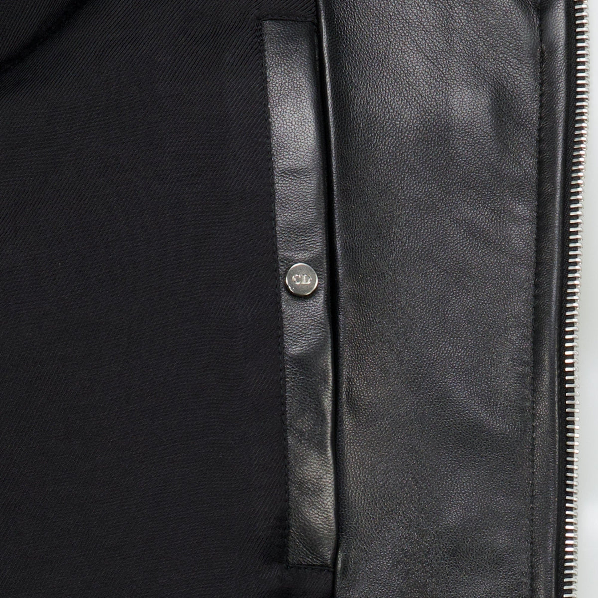 Schwarze Lammlederjacke