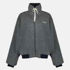 Immagine del blouson reversibile blu e grigio di Miu Miu per donne - Stagione Primavera-Estate 2026 - Vista posteriore
