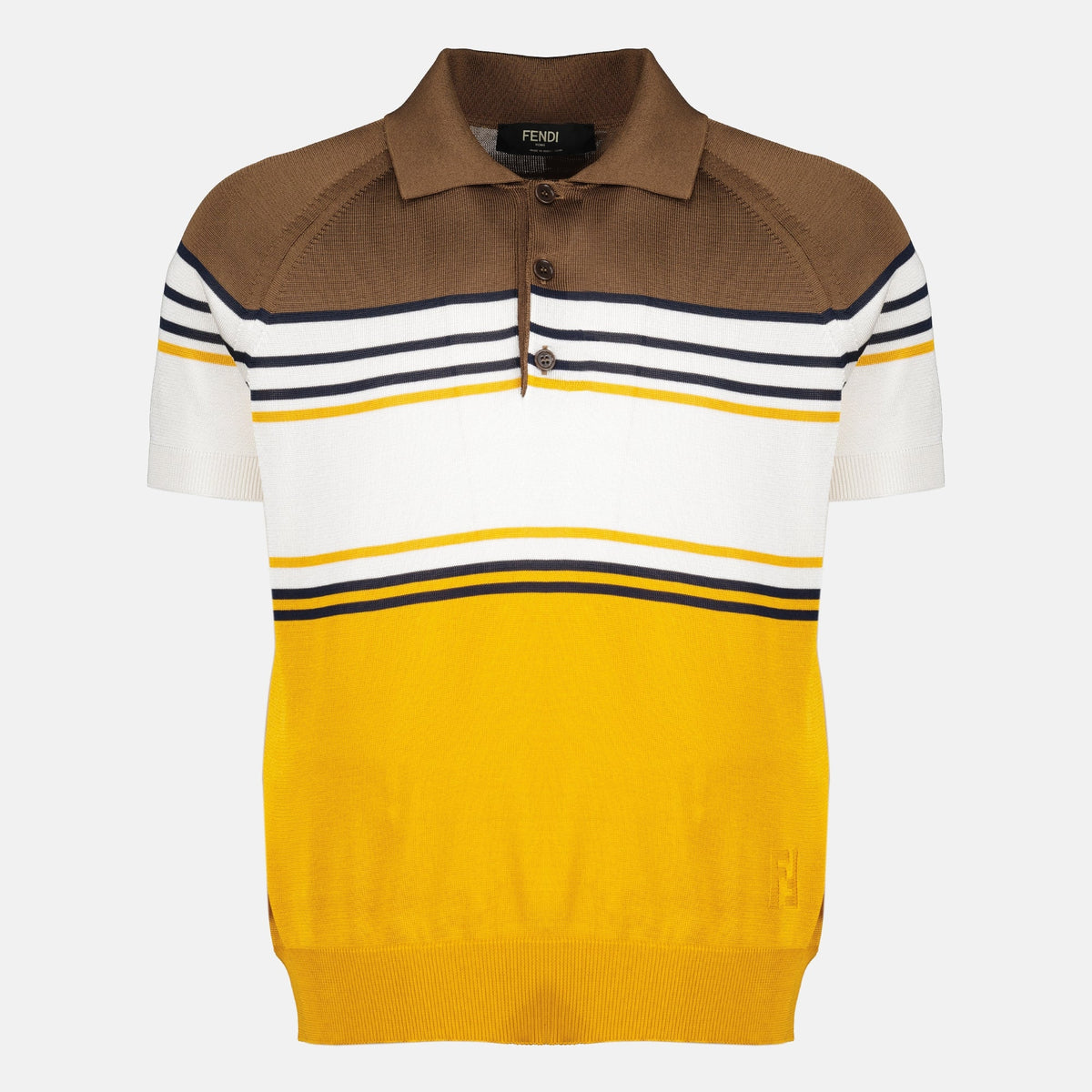 Polo de punto a rayas
