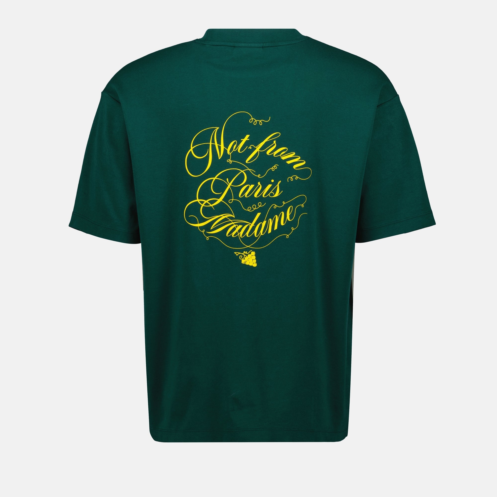 T-shirt, casual wear, green t-shirt, cotton top, Drole De Monsieur