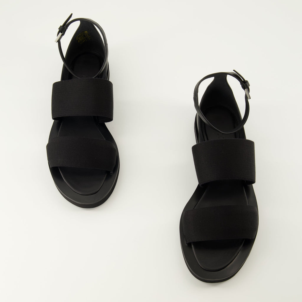 Sandali in Pelle Nera