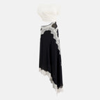 Imagen de la Robe T-shirt Verve Negra y Blanca de Christopher Esber para Mujeres - Temporada Primavera-Verano 2026 - Vista Frontal