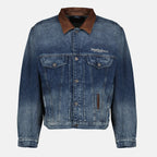 Imagen de la chaqueta de denim D-Denver de Diesel para unisex - Temporada Primavera-Verano 2026 - Vista frontal