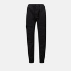Bild von schwarzen Cargo-Jeans P-Ride-Q3 von Diesel für Frauen - Saison Frühling-Sommer 2025 - Vorderansicht